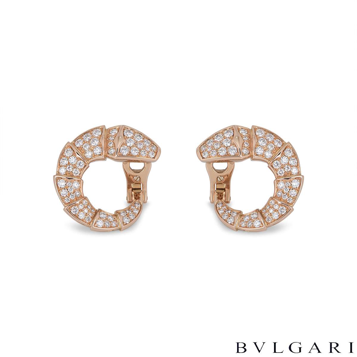 Rose gold DIVAS DREAM Earrings with 094 ct Diamonds  Bulgari Official  Store